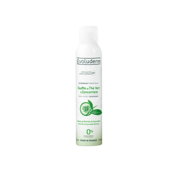 EVOLUDERM DEODORANT 200ML THE VERT ET CONCOMBRE