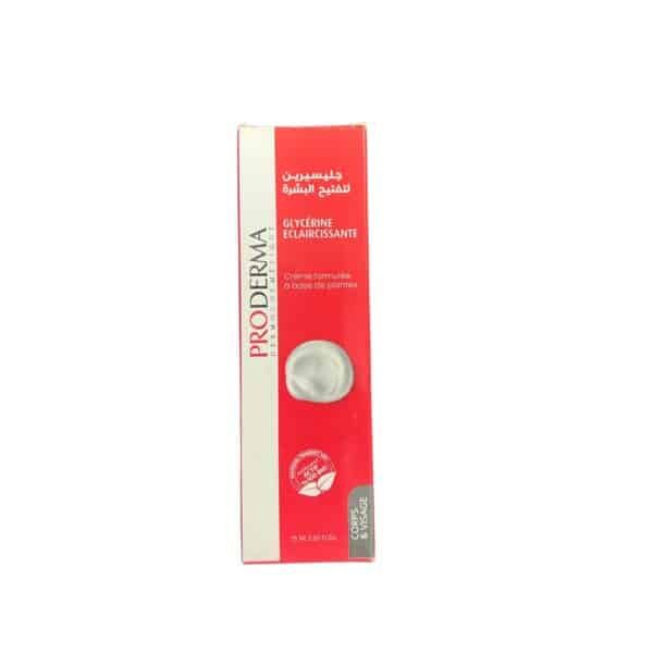 PRODERMA GLYCERINE ECLAIRCISSANTE CREME FORMULEE