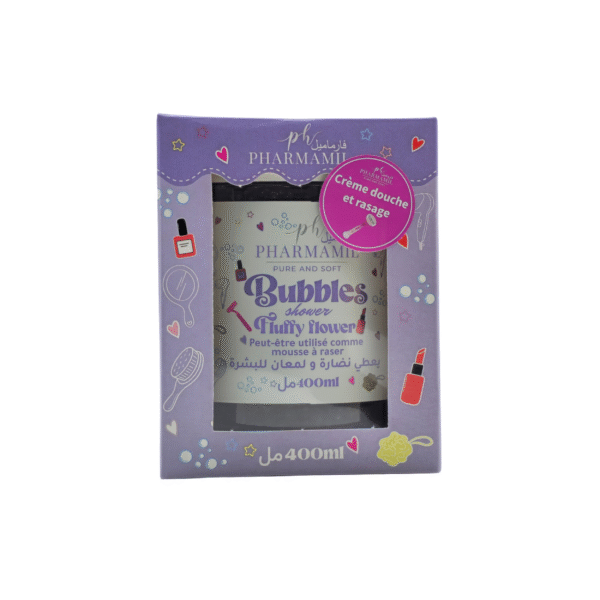 PHARMAMIL BUBBLE SHOWER 400ML FLUFFY FLOWER