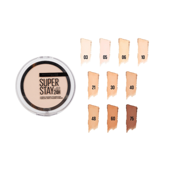 MAYBELLINE SUPERSTAY 24H HYBRIDE  FOND DE TEINT POUDRE 05 – Image 2