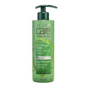 FLUX CARE GEL NETTOYANT VISAGE 390ML A L'HUILE D'ARBRE A THE