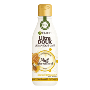 GARNIER ULTRA DOUX LE MASQUE-LAIT 250ML MIEL RECONSTITUANT CHEVEUX FRAGILES CASSANTS