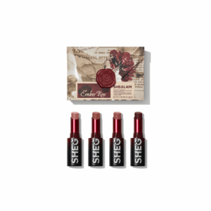 SHEGLAM DYNAMATTE BOOM LONG-LASTING MATTE LIPSTICK EMBER ROSE SET X4