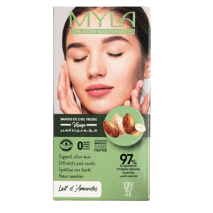 MYLA BANDE DE  CIRE VISAGE LAIT D'AMANDES
