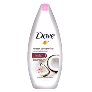 DOVE GEL DOUCHE 500ML SOIN APAISANT AU LAIT DE COCO EET PETALES DE JASMIN