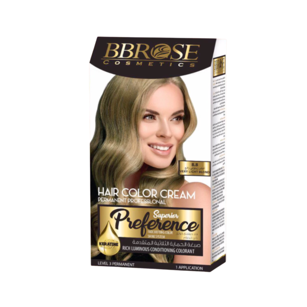 BBROSE COLORATION SUPERIOR PREFERENCE  8.8 VERY LIGHT BLOND