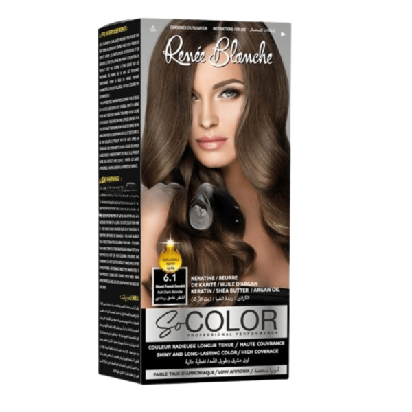 RENEE BLANCHE COULEUR INTENSE ET HAUTE COUVRANCE 0% AMMONIAQUE 6.0 BLOND FONCE