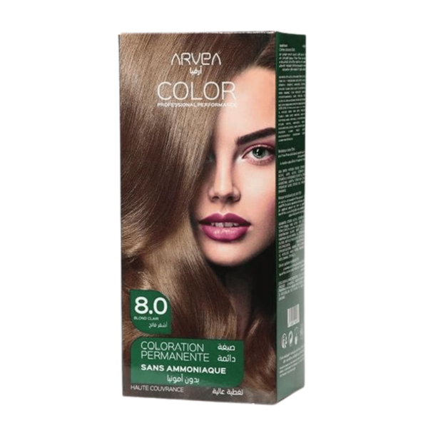 ARVEA COLORATION SANS AMONIAQUE 8.0 BLOND CLAIR