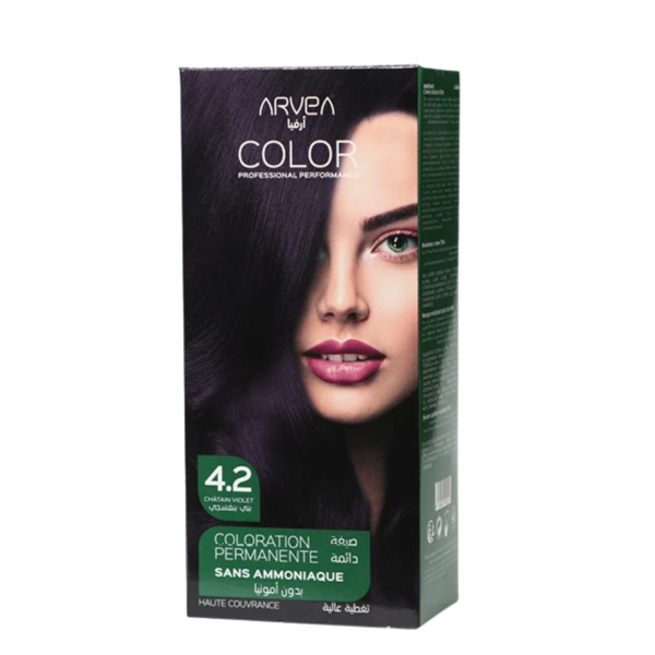 ARVEA COLORATION SANS AMONIAQUE 4.2 CHATAIN VIOLET
