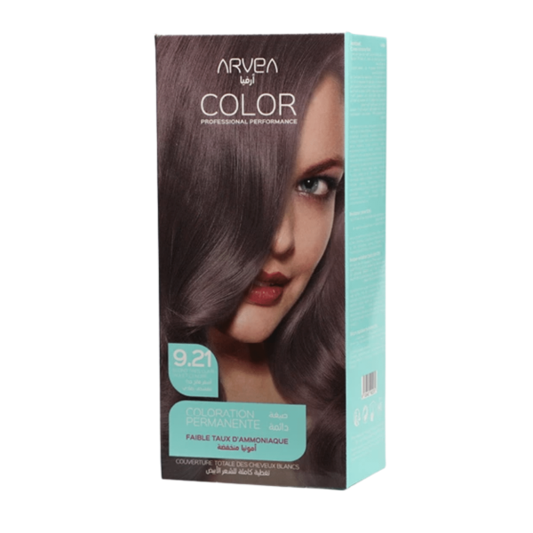 ARVEA COLORATION A FAIBLE TAUX D'AMMONIAUE 9.21 BLOND TRES CLAIR VIOLET CENDRE