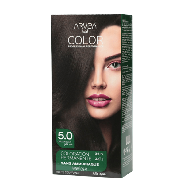 ARVEA COLORATION SANS AMONIAQUE 5.0 CHATAIN CLAIR