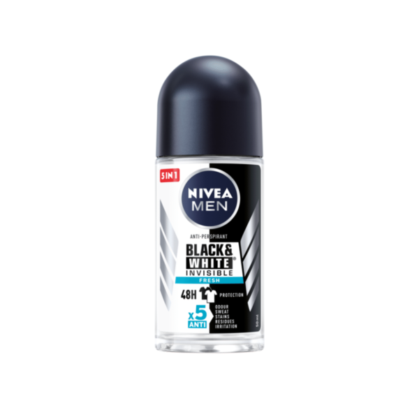 NIVEA MEN STICK 50ML BLACK AND WHITE FRESH INVISIBLE