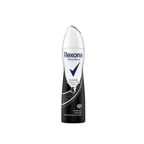 REXONA DEODORANT 200ML INVISIBLE ON BLACK AND WHIT
