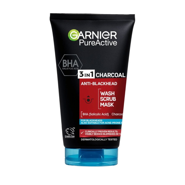 GARNIER PURE ACTIVE 3 EN 1 CHARBON ANTI POINTS NOIRS