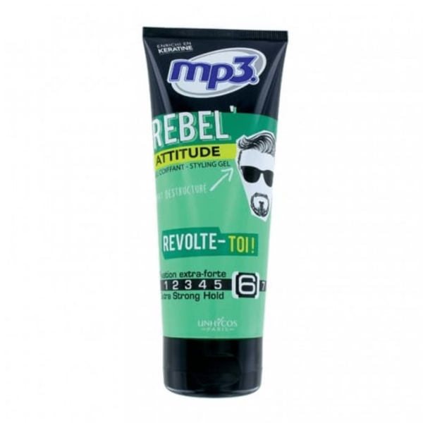 MP3 GEL CHEVEUX 200ML REBEL