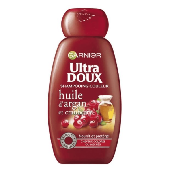 GARNIER ULTRA DOUX SHAMPOOING COULEUR A HUILE D'ARGAN ET CRANBERRY 400ML