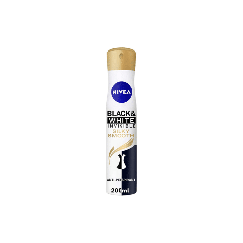 NIVEA DEO 200ML BLACK AND WHITE SILKY SMOOTH