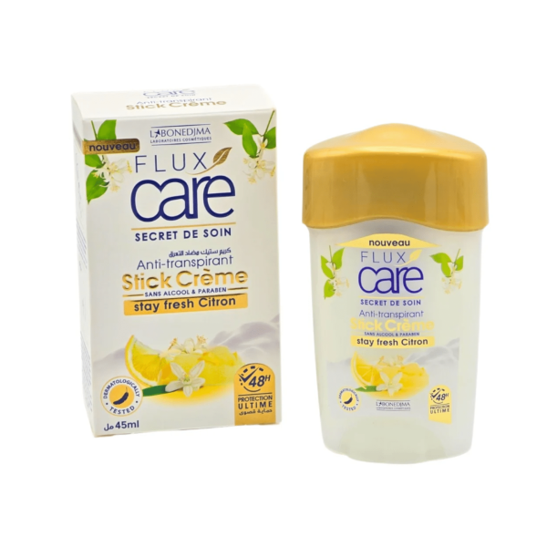 FLUX CARE ANTI TRANSPIRANT STICK CREME STAY FRESH CITRON