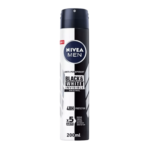 NIVEA DEODORANT HOMME 200ML BLACK AND WHITE ORIGINAL