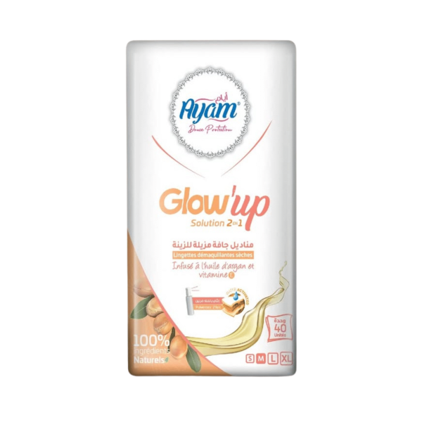 AYAM COTON DISQUE  CARRE GLOW UP ARGAN