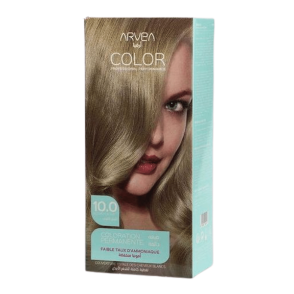 ARVEA COLORATION A FAIBLE TAUX D'AMMONIAUE 10.0 BLOND PLATINE