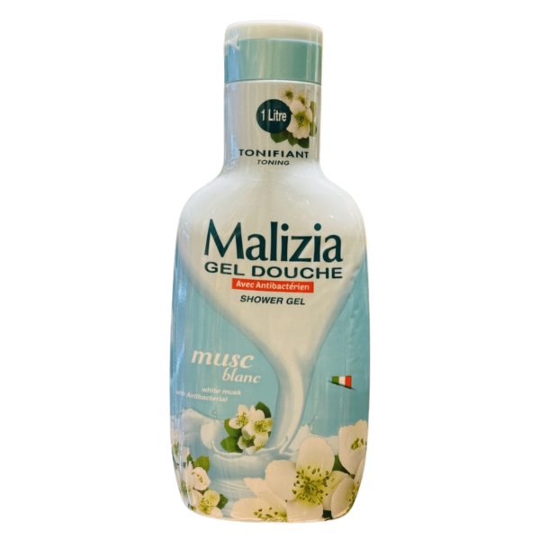 MALIZIA GEL DOUCHE 1L MUSC BLANC