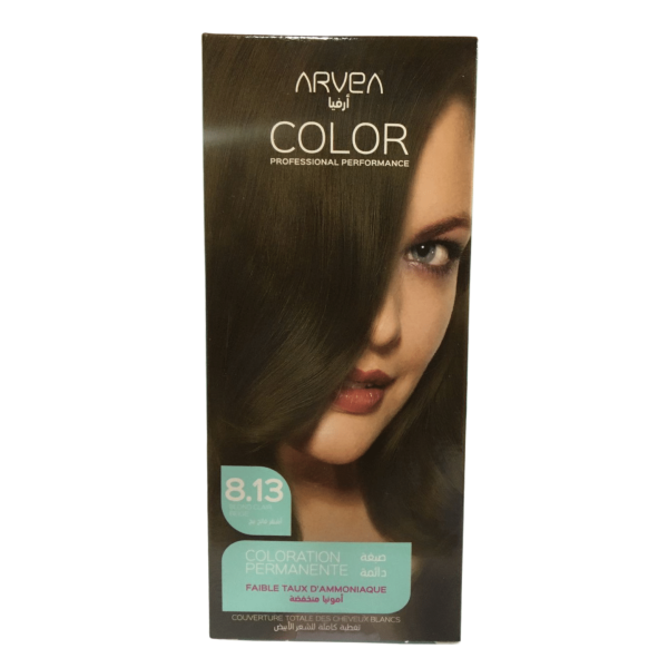 ARVEA COLORATION A FAIBLE TAUX D'AMMONIAUE 8.13 BLOND CLAIR BEIGE