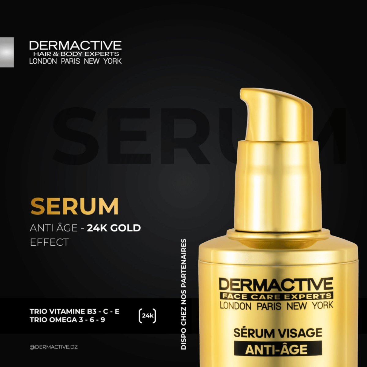 DERMACTIVE SERUM ANTI AGE 24K - Cosmetic Store