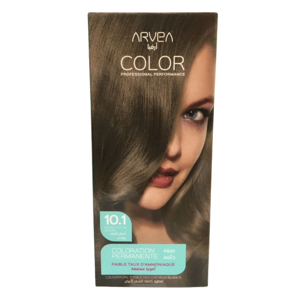 ARVEA COLORATION A FAIBLE TAUX D'AMMONIAUE 10.1 BLOND PLATINE CENDRE