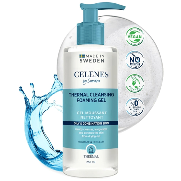 CELENES GEL MOUSSANT MICELLAIRE THERMALE PEAUX GRASSE A MIXTE