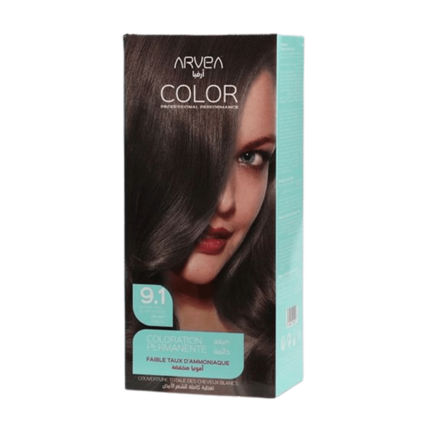 ARVEA COLORATION SANS AMONIAQUE 9.1 BLOND TRES CLAIR CENDRE