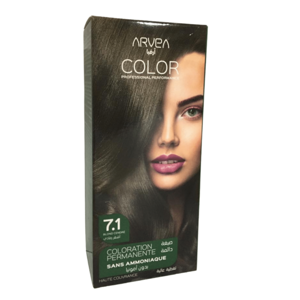 ARVEA COLORATION SANS AMONIAQUE 7.1 BLOND CENDRE