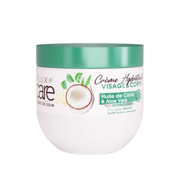 FLUX CARE CREME HYDRATANTE VISAGE ET CORPS 370ML COCO ET ALOE VERA