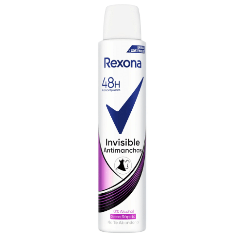 REXONA DEO 200ML INVISIBLE ANTIMANCHAS