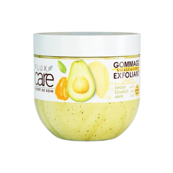 FLUX CARE GOMMAGE VISAGE ET CORPS CURCUMA ET HUILE D'AVOCAT