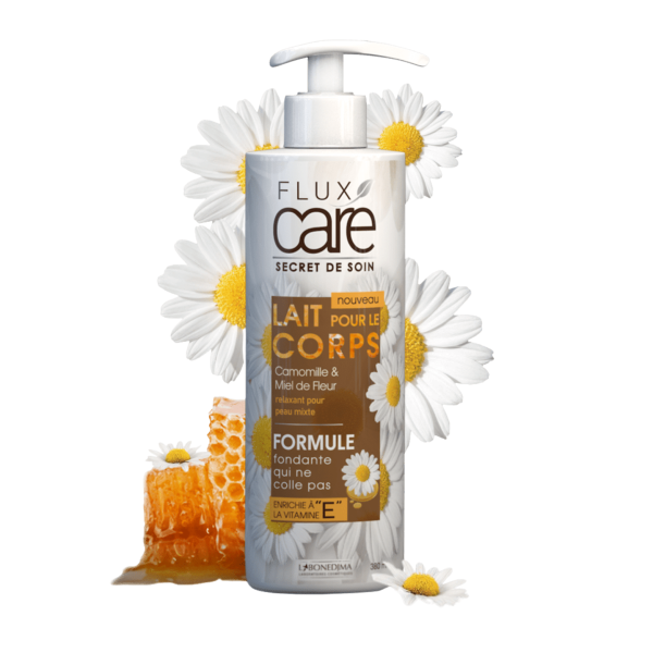 FLUX CARE LAIT DE CORPS 380ML CAMOMILLE ET MIEL DE FLEUR
