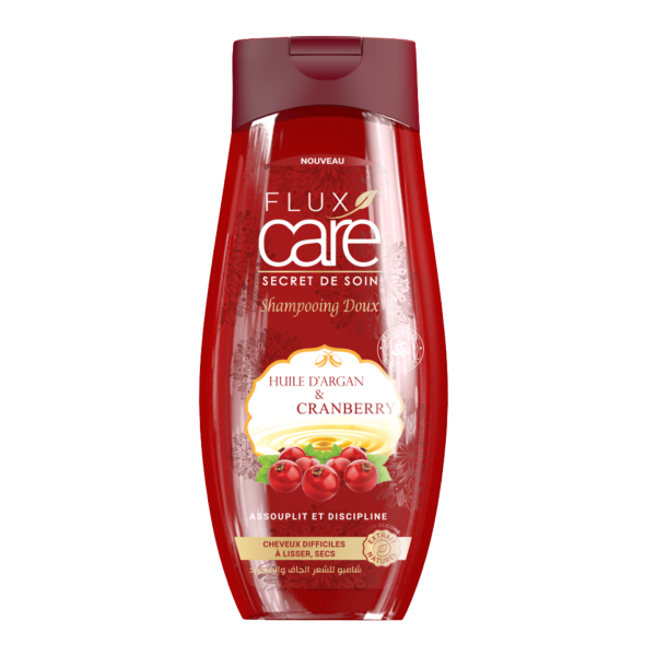 FLUX CARE SHP 265ML  HUILE D ARGAN & CRANBERRY