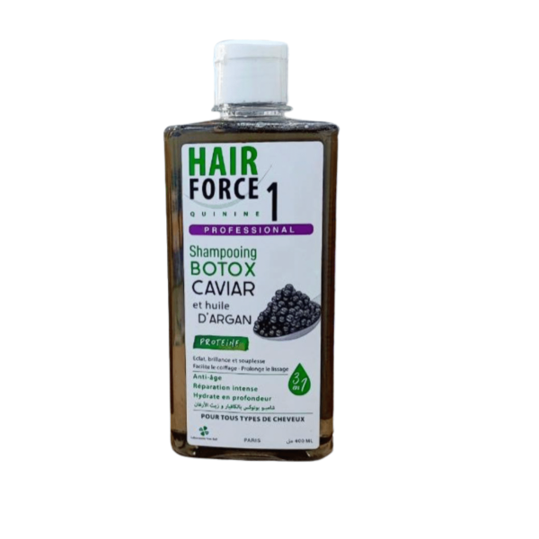HAIR FORCE SHAMPOING CAVIAR ET HUILE D'ARGAN
