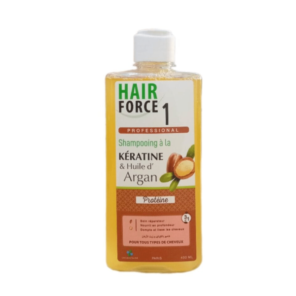 HAIR FORCE SHAMPOING KERATINE ET HUILE D'ARGAN