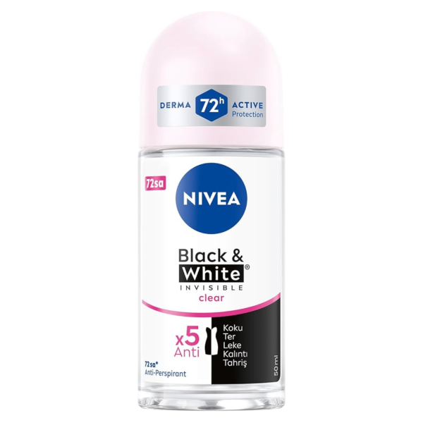 NIVEA STICK 50ML BLACK AND WHITE CLEAR