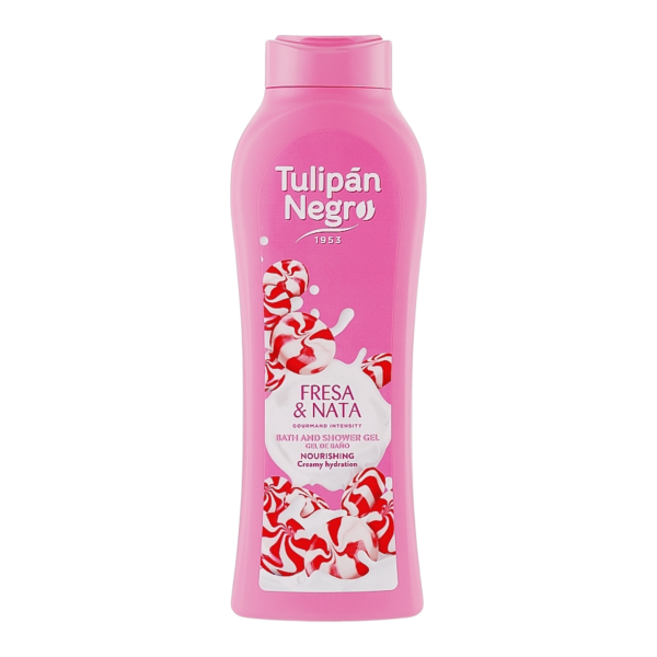 TULIPAN NEGRO GEL DE BAIN 650ML FRESA ET NATA