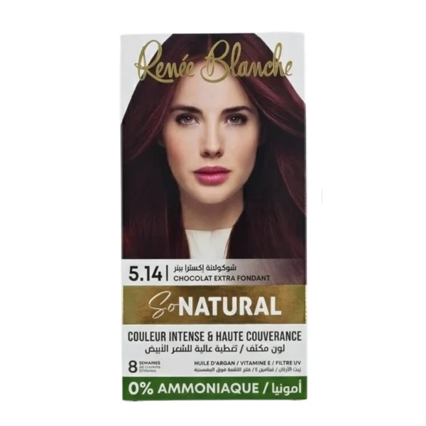 RENEE BLANCHE COULEUR INTENSE ET HAUTE COUVRANCE 0% AMMONIAQUE 5.14 CHOCOLAT EXTRA FONDANT