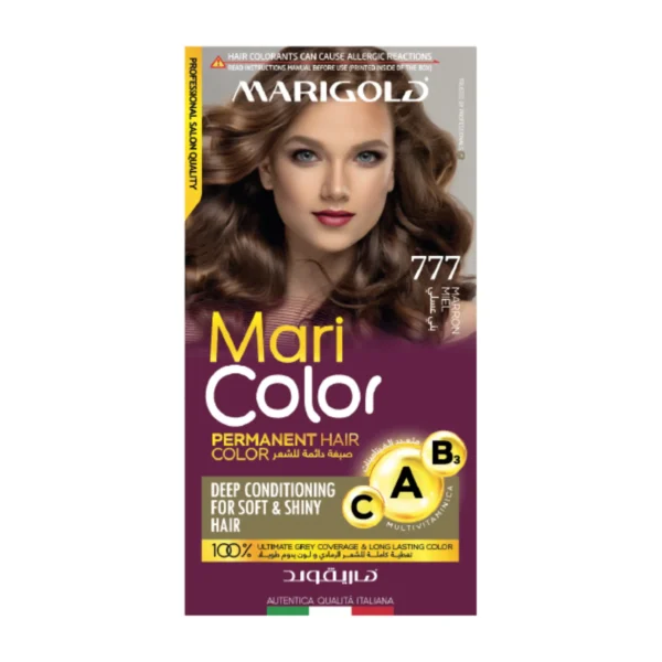 MARI COLORATION PERMANENT HAIR COLOR 777 BLOND MARRON INTENSE