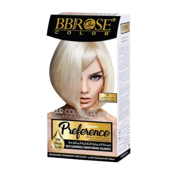 BBROSE COLORATION SUPERIOR PREFERENCE  10 PLATINUM BLOND