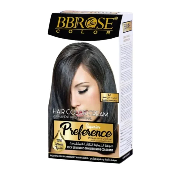 BBROSE COLORATION SUPERIOR PREFERENCE  6.1 DARK ASH BLOND