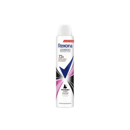 REXONA DEODORANT 200ML INVISIBLE PURE