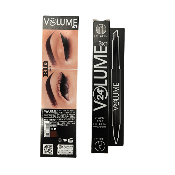 VOLUME EYEBROW AND EYELINER COLOSSAL 104