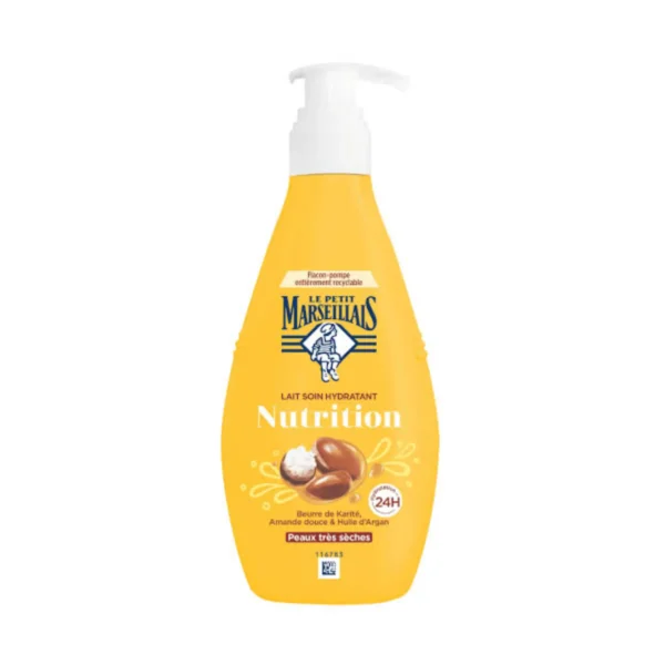 LE PETIT MARSEILLAIS LAIT SOIN HYDRATANT 400ML NUTRITION BEURRE DE KARITE PEAUX TRES SECHES
