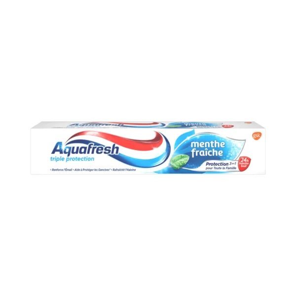AQUAFRESH DENTIFRICE TRIPLE PROTECTION MENTH FRAICHE 75ML