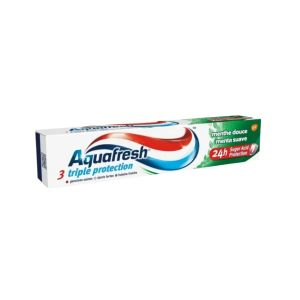 AQUAFRESH DENTIFRICE TRIPLE PROTECTION MENTH DOUCE 75ML
